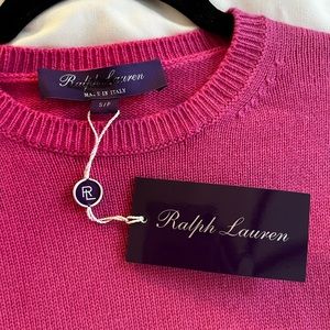Beautiful hot pink ombré Ralph Lauren Collection cashmere sweater